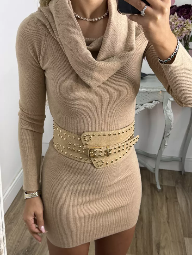 Vestido Missing camel