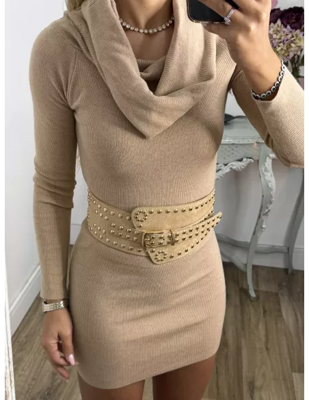 Vestido Missing camel