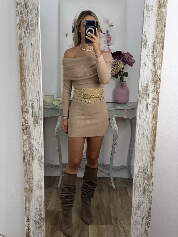 Vestido Missing camel