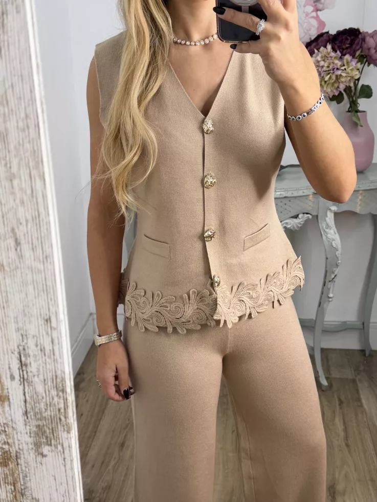 Conjunto Mariola camel