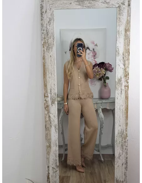 Conjunto Mariola camel