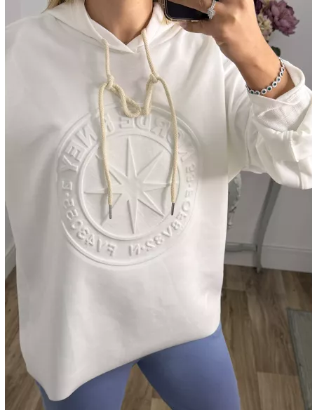 Sudadera Norde blanca
