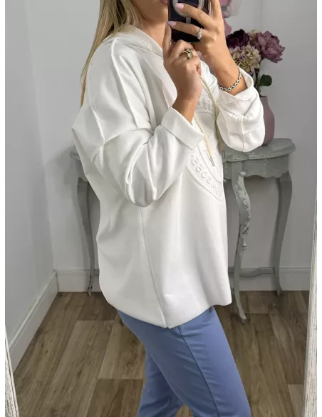 Sudadera Norde blanca