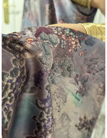 Vestido tipo túnica broche