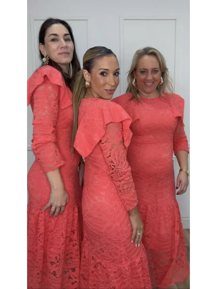 Vestido Dominique coral