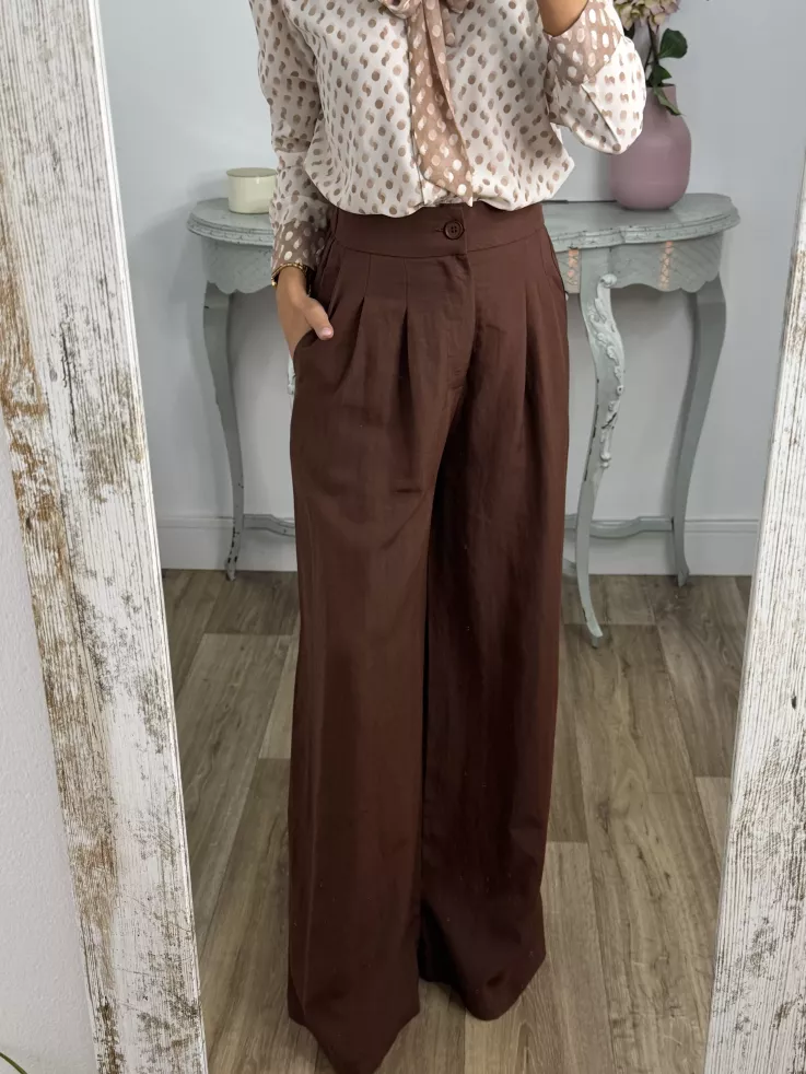 Pantalón Gale choco