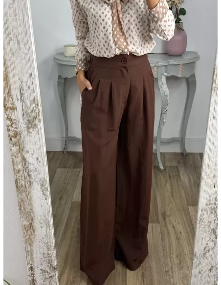 Pantalón Gale choco