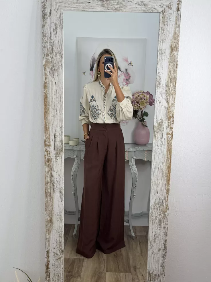 Pantalón Gale choco