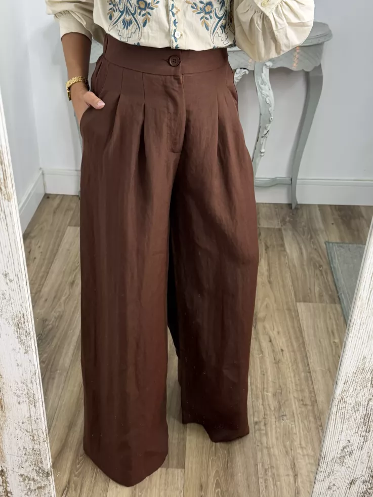 Pantalón Gale choco
