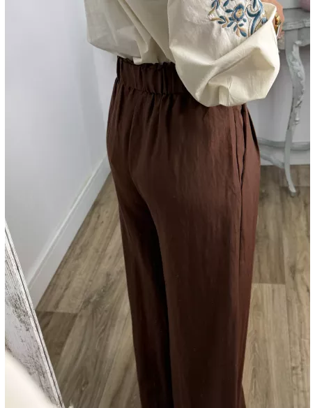 Pantalón Gale choco