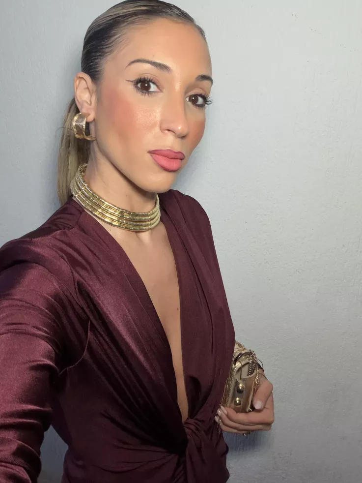 Pendientes aro dorado ancho