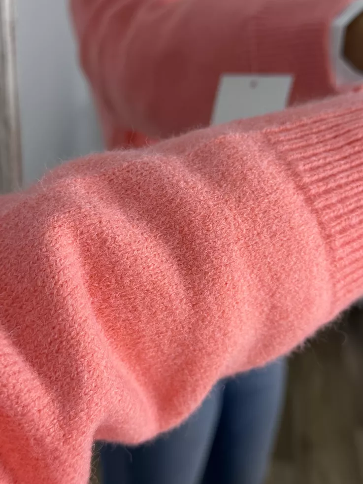 Jersey alas coral lentejuelas