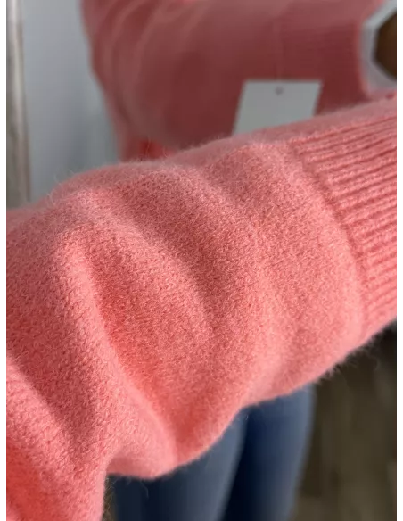 Jersey alas coral lentejuelas