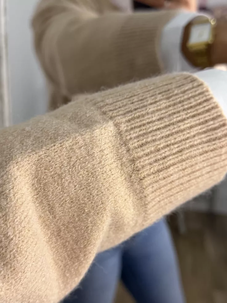 Jersey alas camel lentejuelas