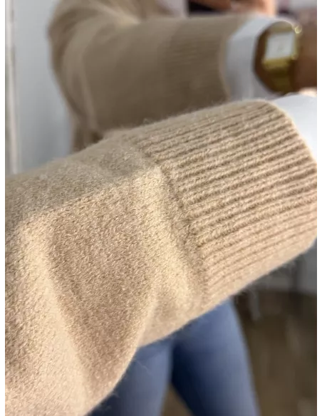 Jersey alas camel lentejuelas