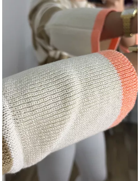 Jersey Davinia raya camel