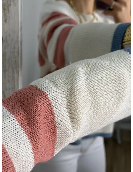 Jersey Davinia raya rosa