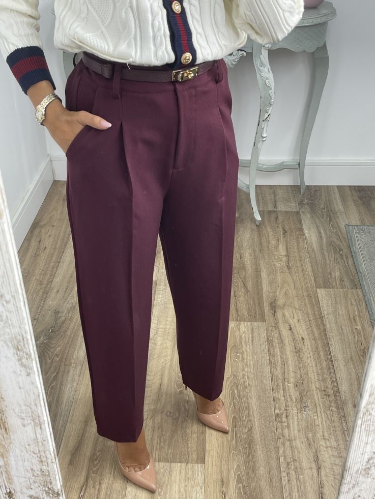 Pantalón Lu burdeos