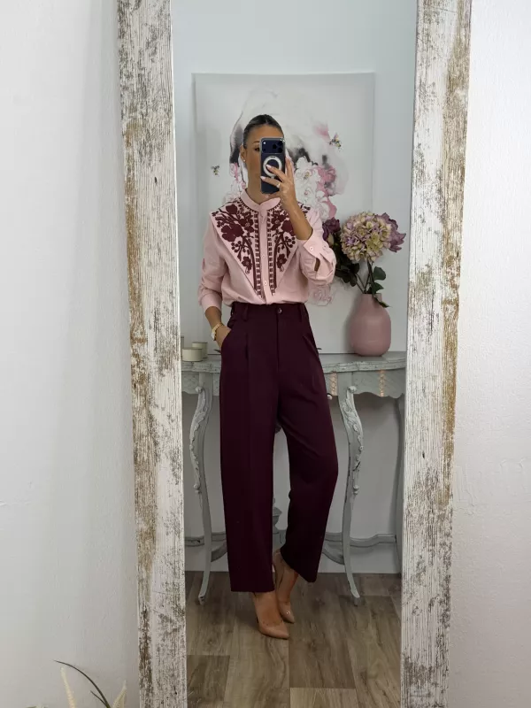 Pantalón Lu burdeos