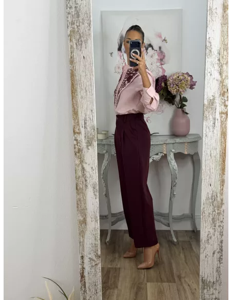 Pantalón Lu burdeos