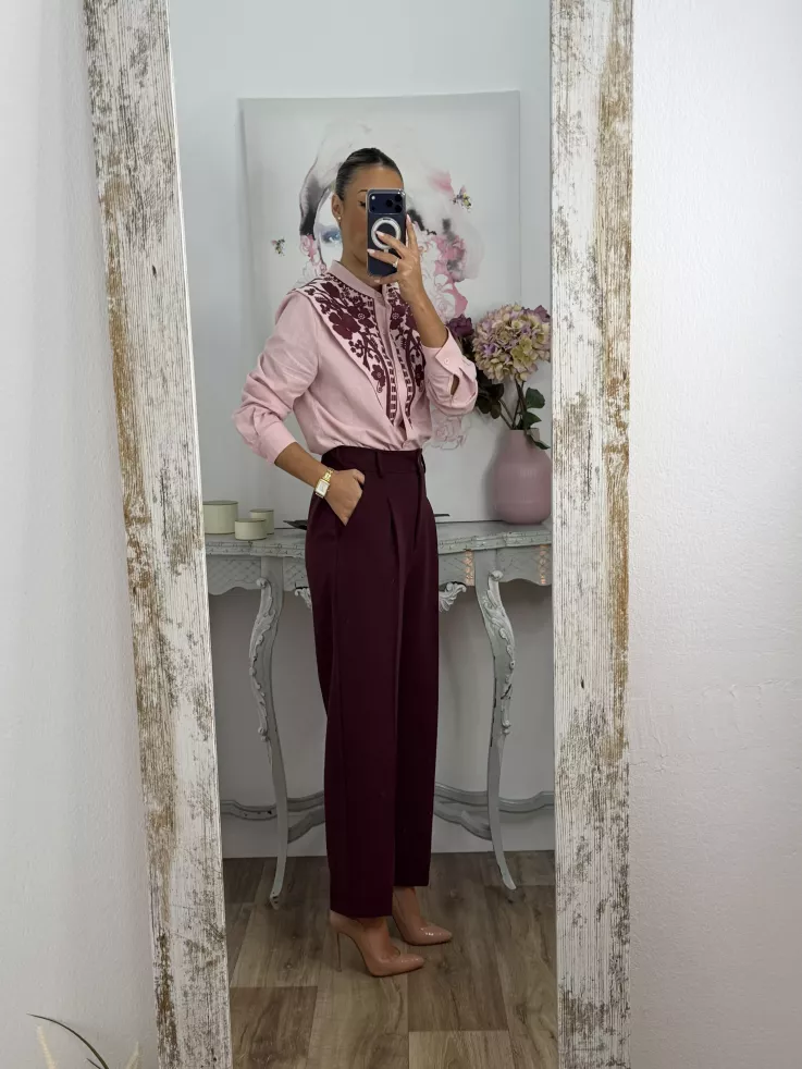 Pantalón Lu burdeos