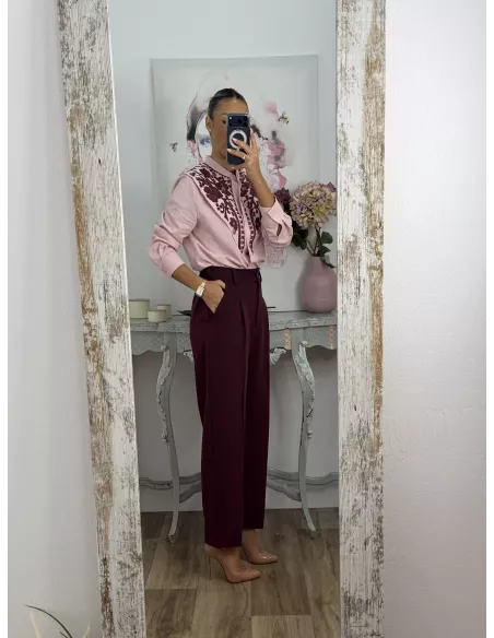 Pantalón Lu burdeos