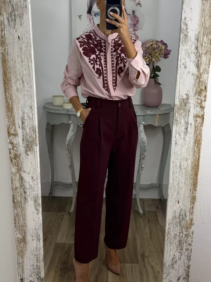 Pantalón Lu burdeos