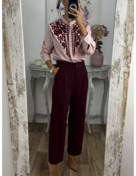 Pantalón Lu burdeos