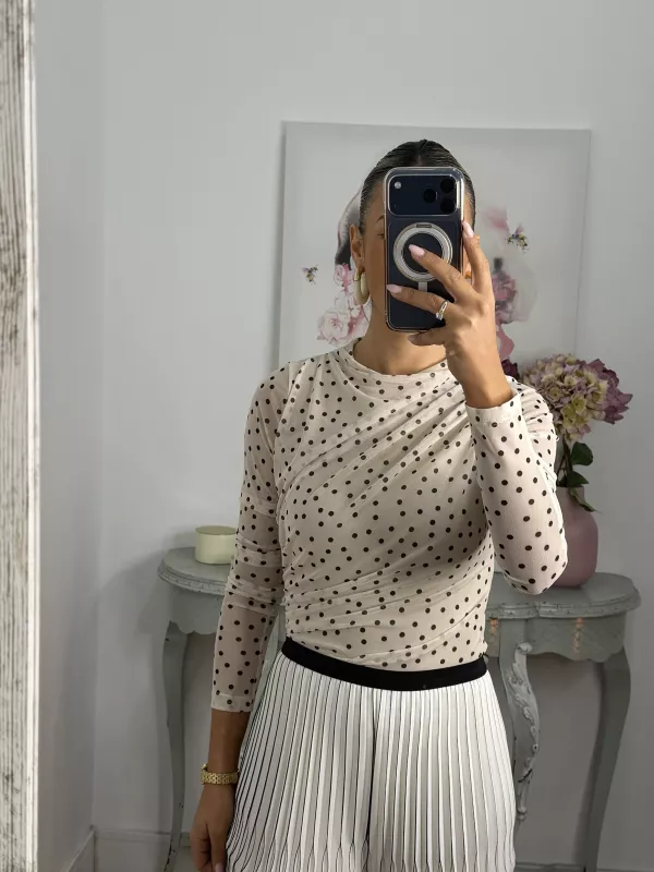 Body tull  linares beige y negro