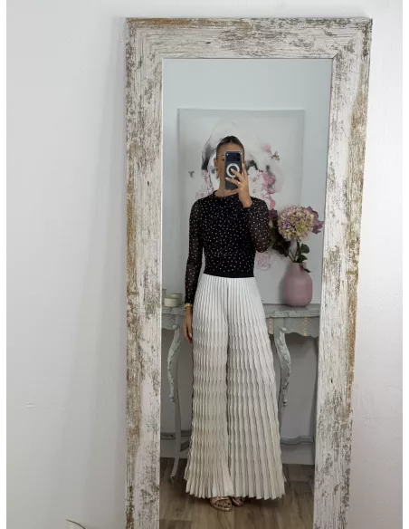 Body tull  linares negro y beige