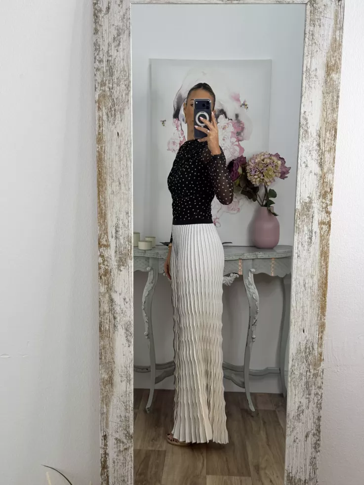 Body tull  linares negro y beige