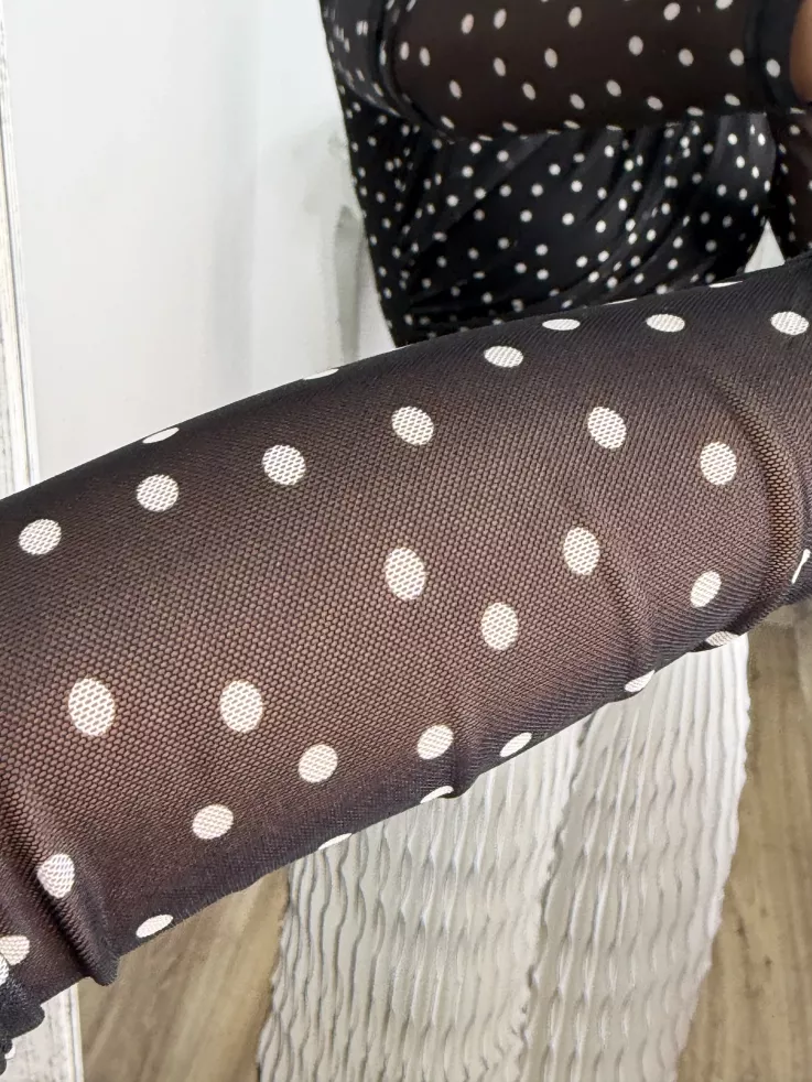 Body tull  linares negro y beige