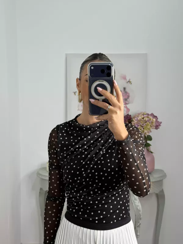 Body tull  linares negro y beige