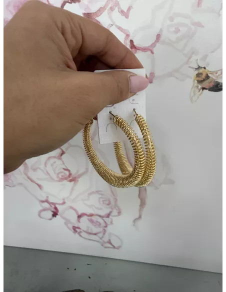 Pendientes de aro muelle