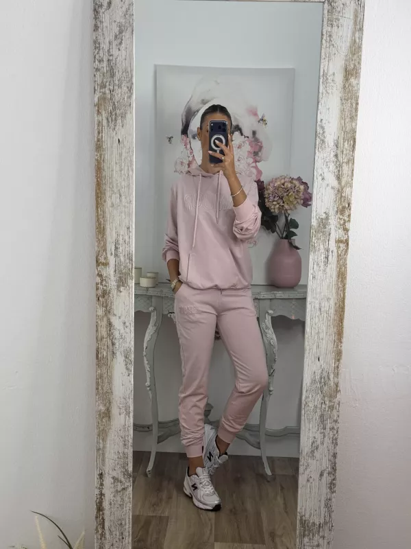 Conjunto sport Amour rosa