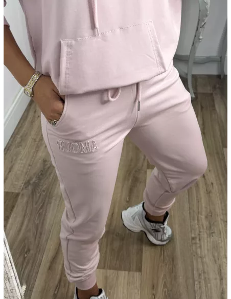 Conjunto sport Amour rosa