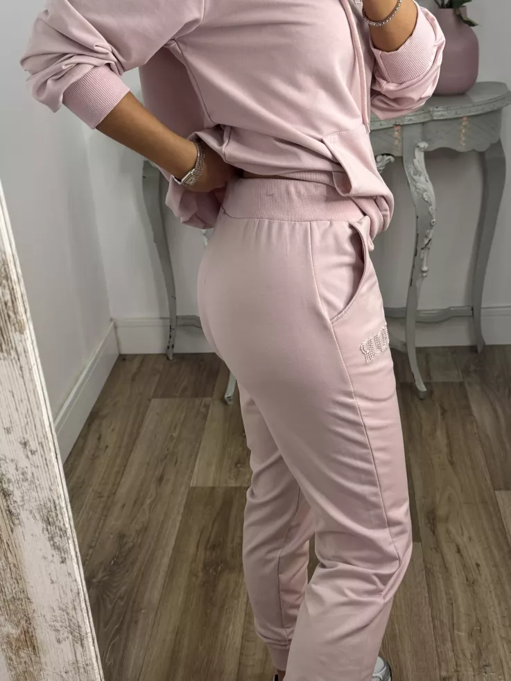 Conjunto sport Amour rosa