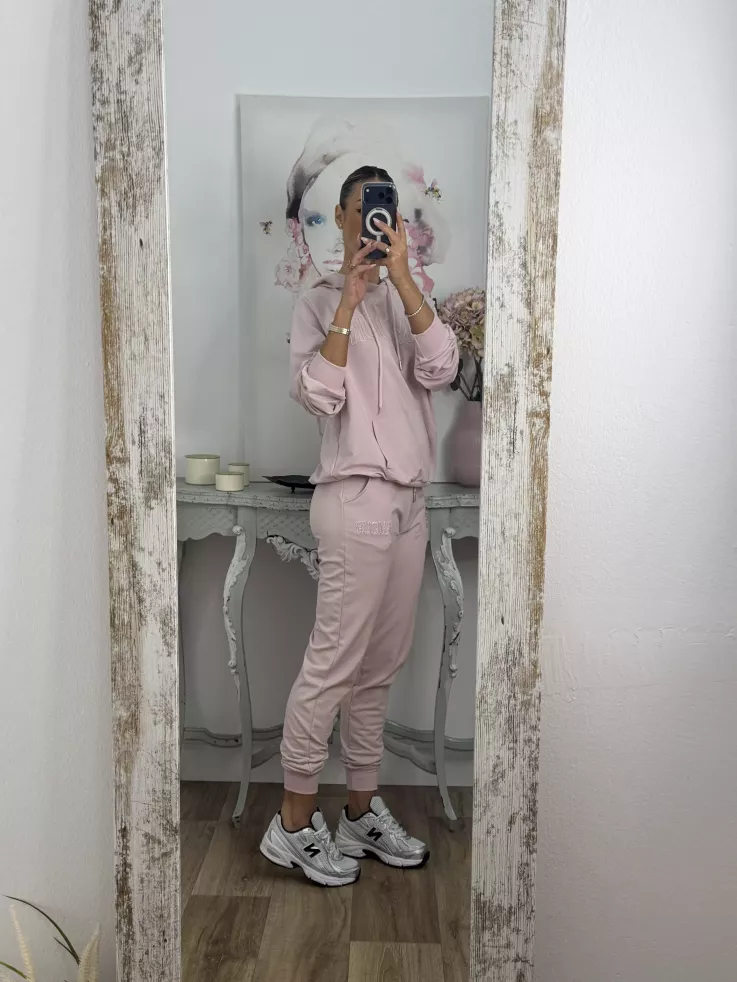 Conjunto sport Amour rosa