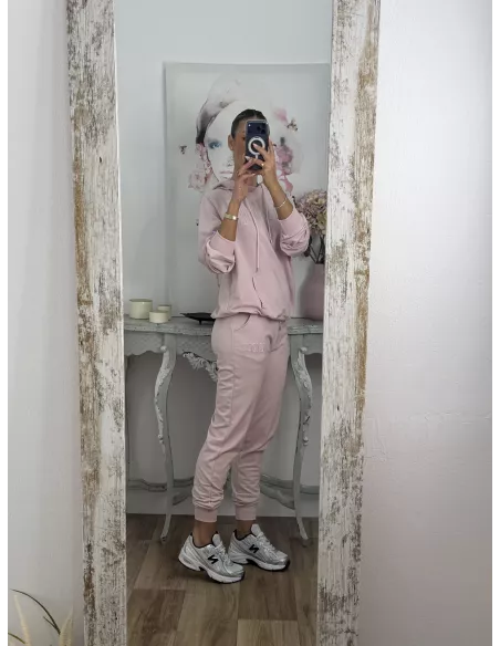 Conjunto sport Amour rosa