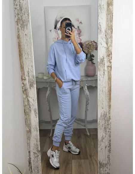 Conjunto sport Amour azul