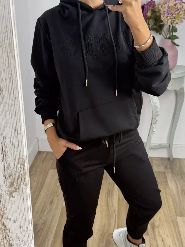 Conjunto sport Amour negro