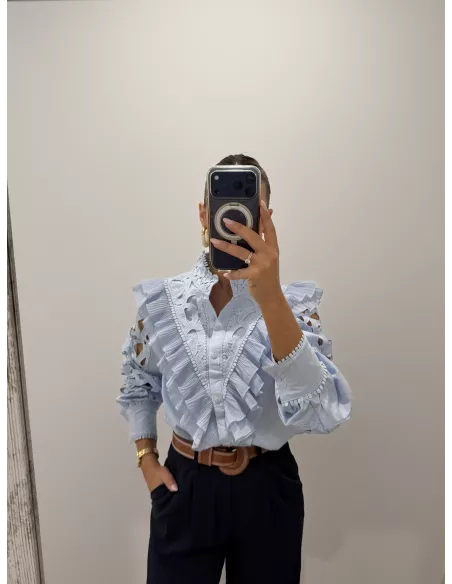 Camisa Sicilia celeste