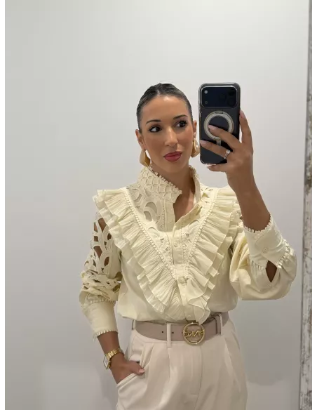 copia de Camisa Sicilia hueso