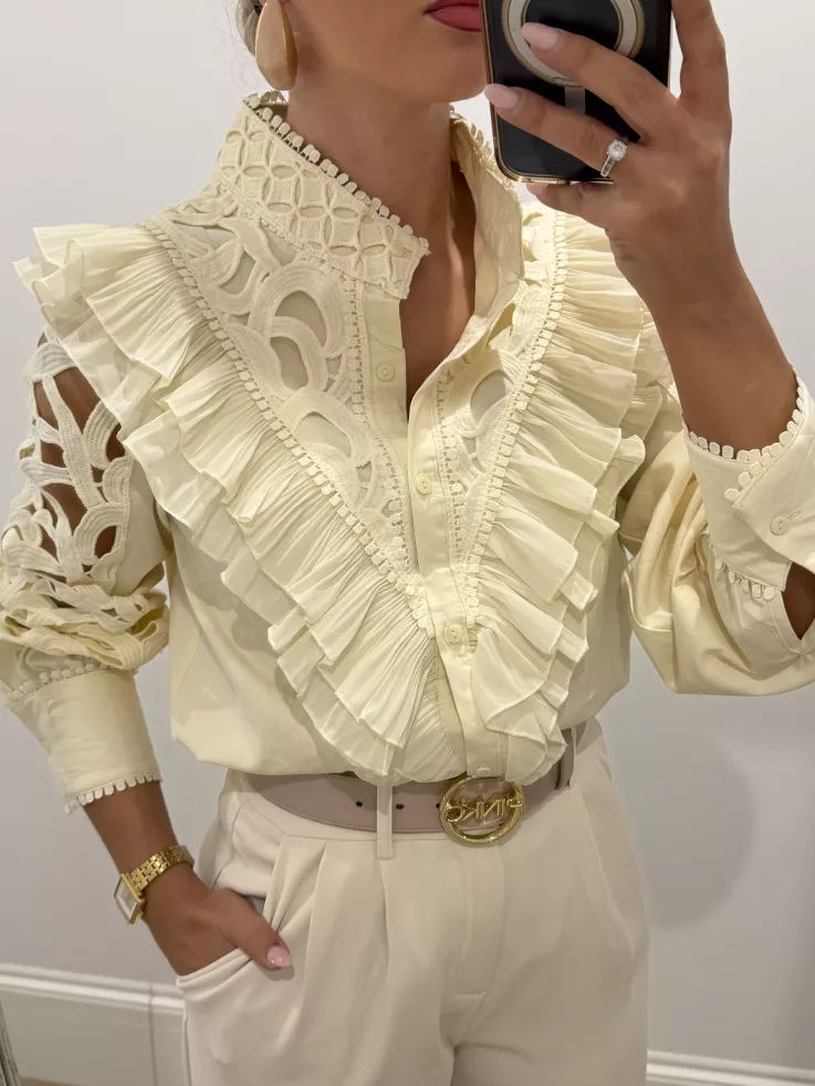 copia de Camisa Sicilia hueso