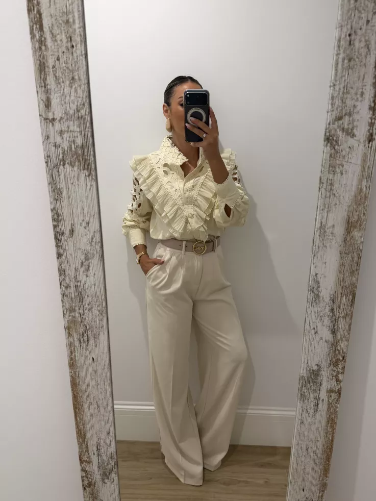 copia de Camisa Sicilia hueso