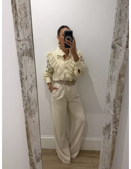 copia de Camisa Sicilia hueso