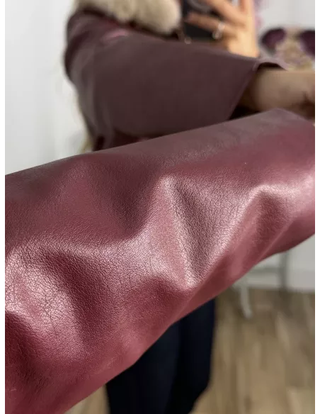 Chaqueta Caleta pelo beige