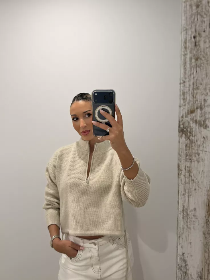 Jersey corto beige ajustable