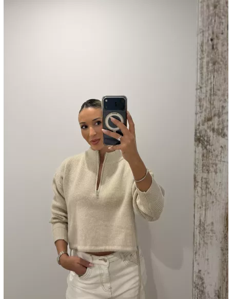 Jersey corto beige ajustable