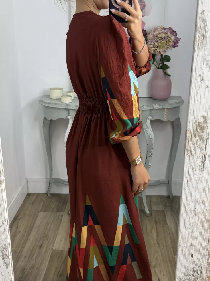 Vestido Nalea teja